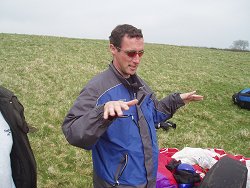 Mike about to take off